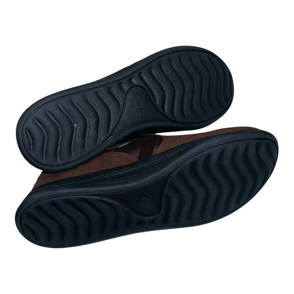 Clarks Cloudsteppers Breeze Bali Women's Size 8 Shoes Brown Slip On Sneakers